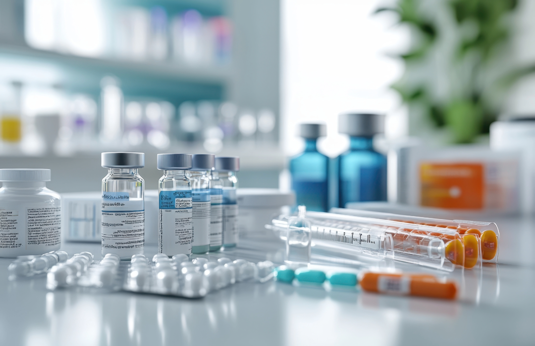 Specialty medication vials, syringes and blister packs